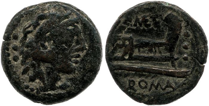 RRC 256/4a, реверс, bm