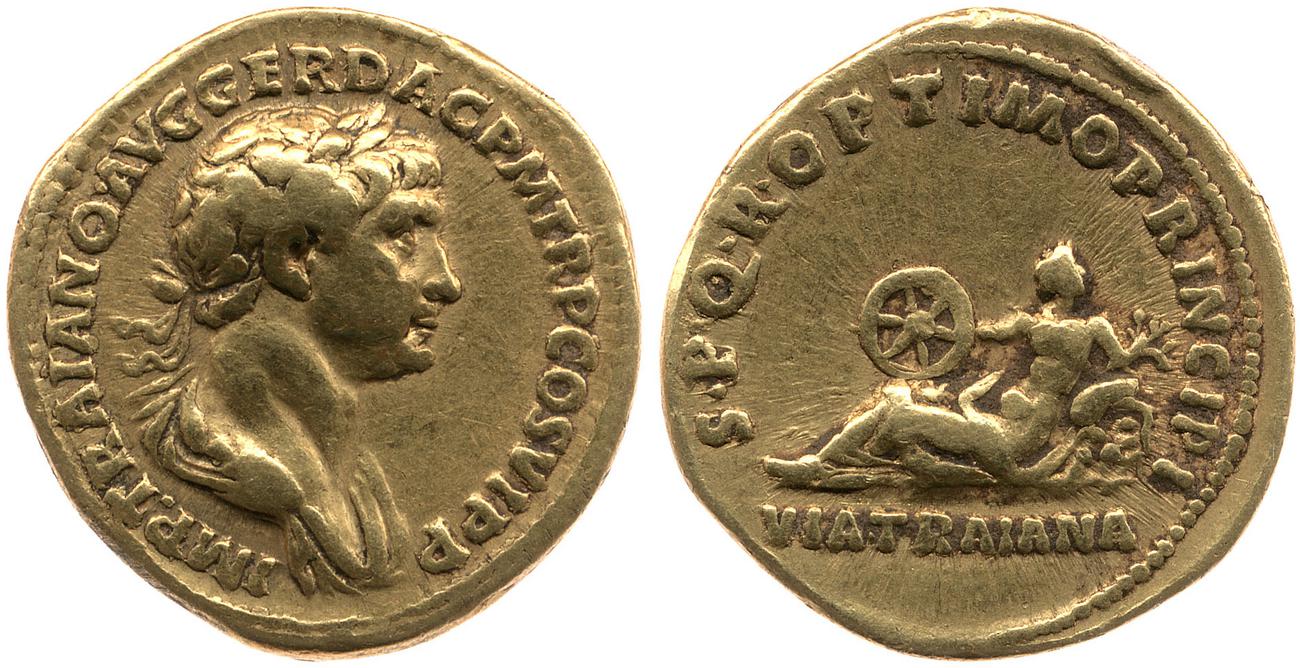 RIC II Trajan 266, аверс, bm