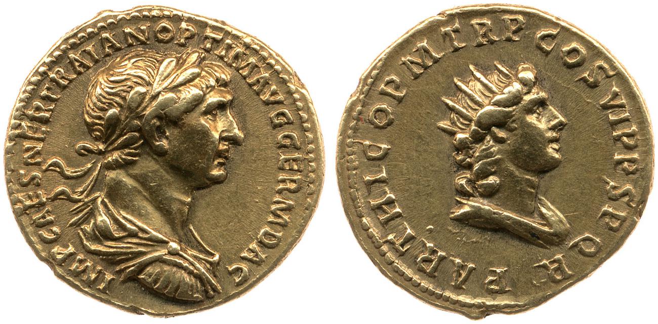 RIC II Trajan 329, аверс, bm