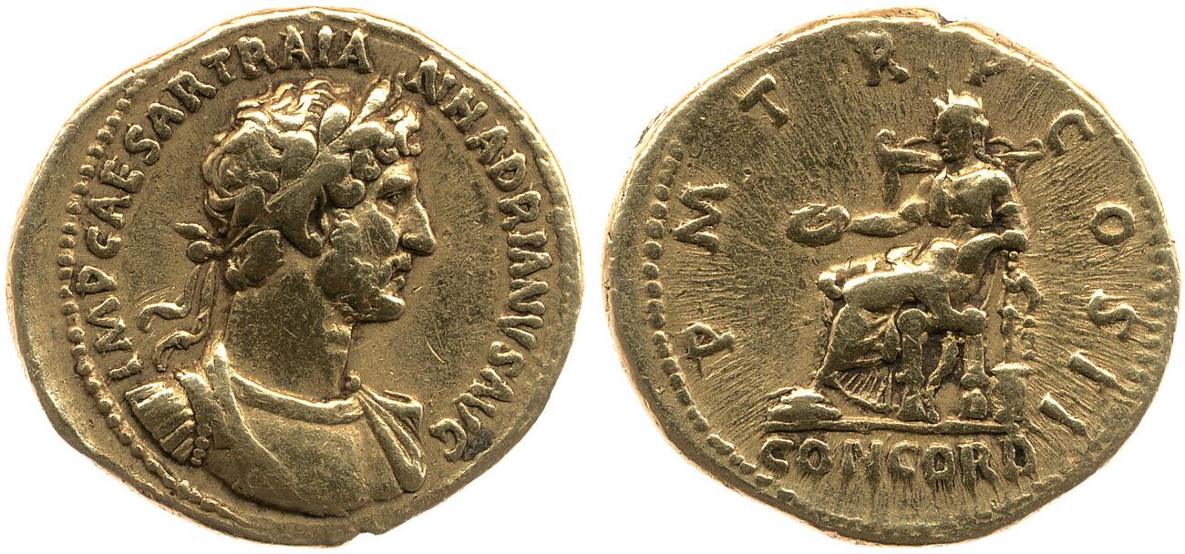 RIC II, Part 3 (second edition) Hadrian 106, аверс, bm