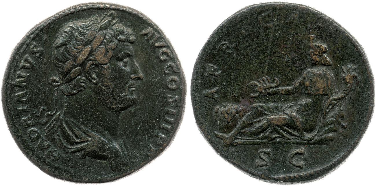 аверс RIC II, Part 3 (second edition) Hadrian 1609