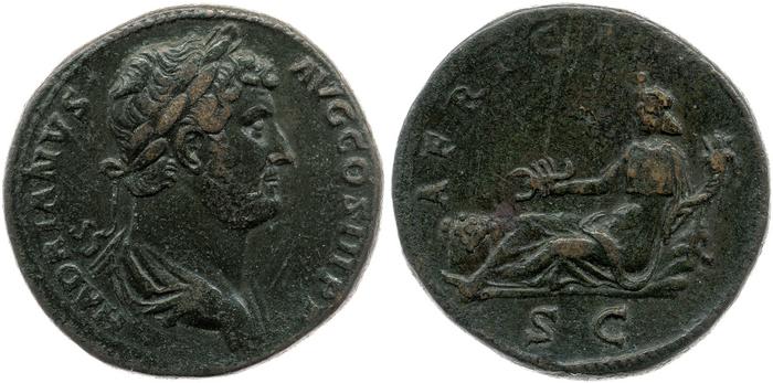 реверс RIC II, Part 3 (second edition) Hadrian 1609