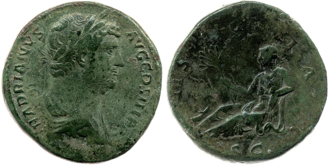 RIC II, Part 3 (second edition) Hadrian 1664, аверс, bm