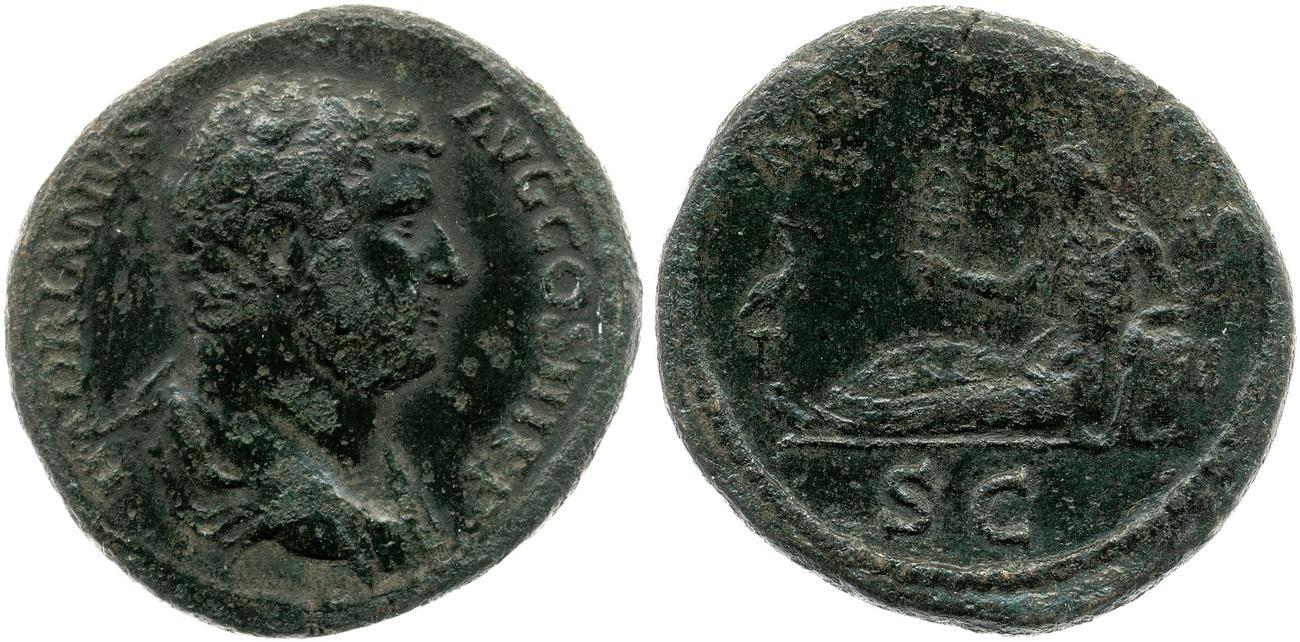 RIC II, Part 3 (second edition) Hadrian 1604, аверс, bm