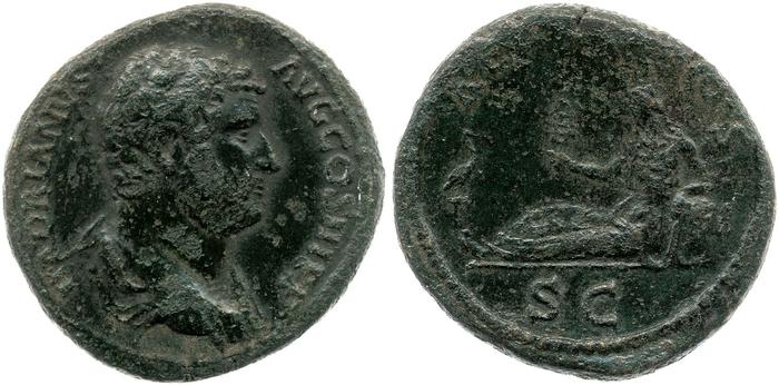 RIC II, Part 3 (second edition) Hadrian 1604, реверс, bm