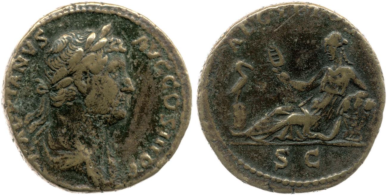 RIC II, Part 3 (second edition) Hadrian 1603, аверс, bm