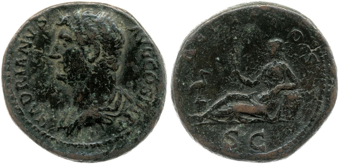 аверс RIC II, Part 3 (second edition) Hadrian 1605
