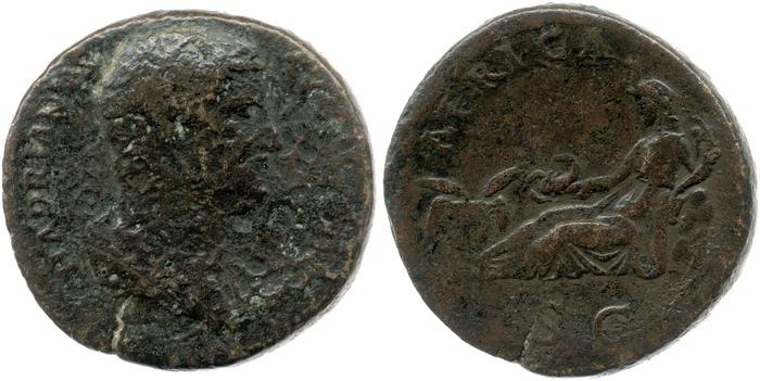 RIC II, Part 3 (second edition) Hadrian 1610, реверс, bm