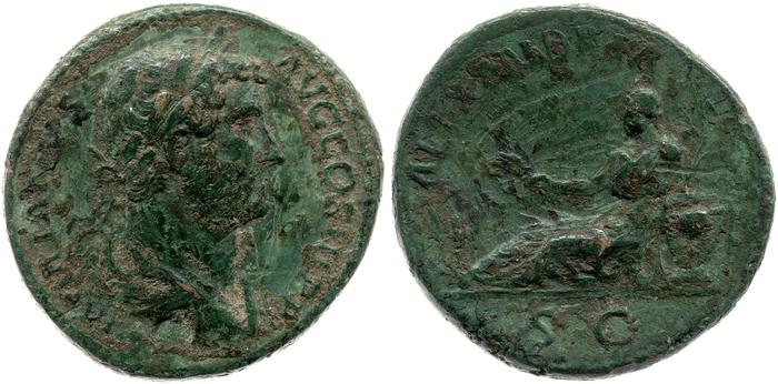 RIC II, Part 3 (second edition) Hadrian 1620, реверс, bm