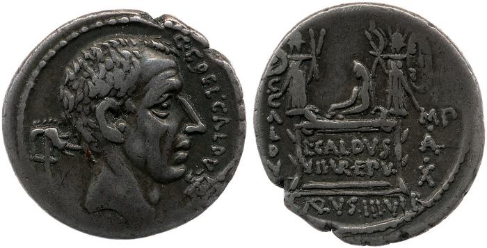 RRC 437/3a, реверс, bm