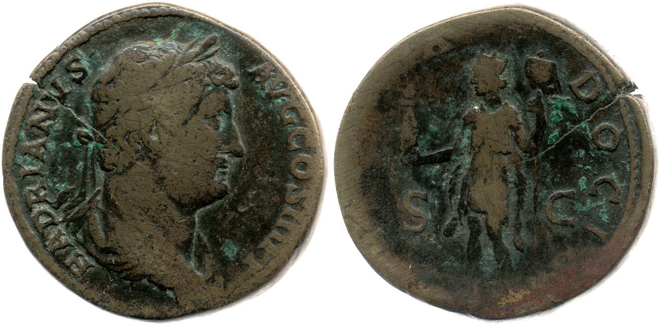 RIC II, Part 3 (second edition) Hadrian 1636, аверс, bm
