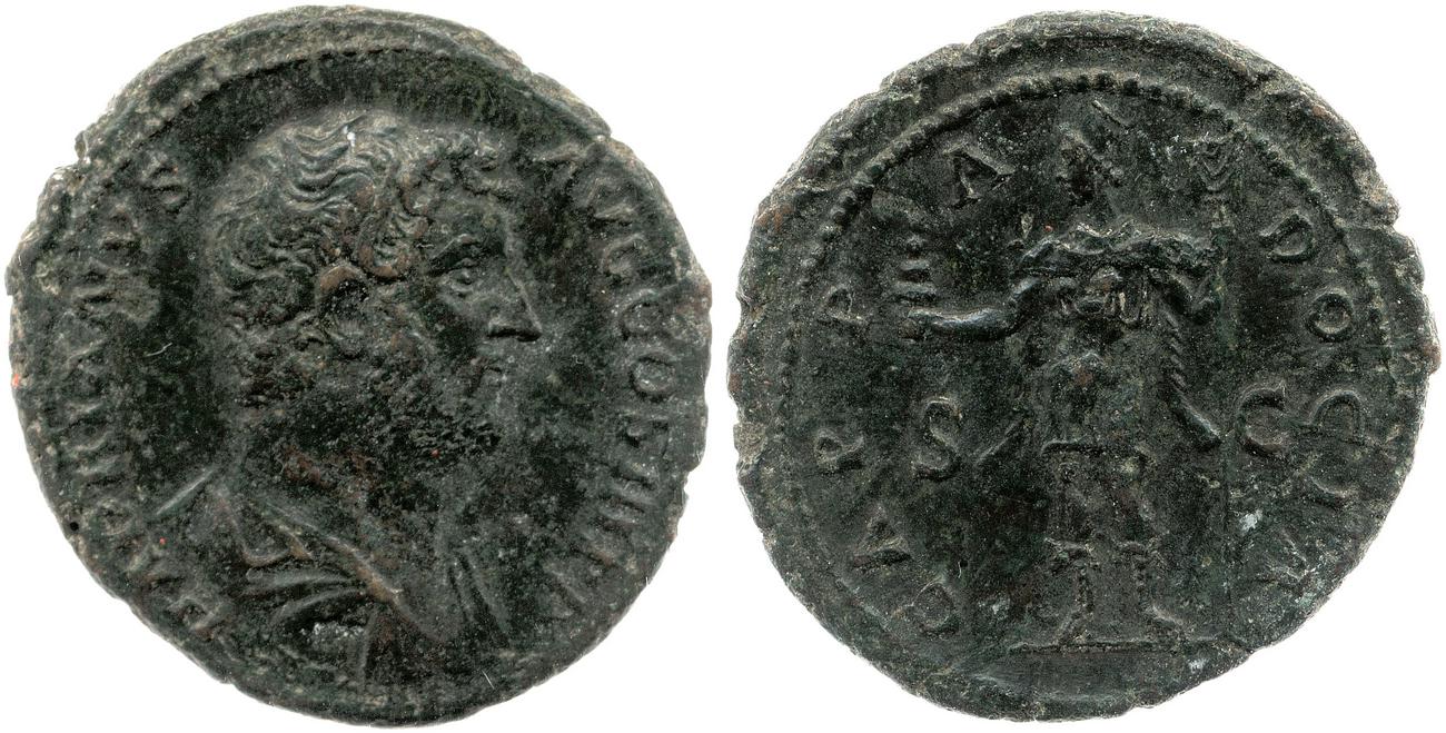 аверс RIC II, Part 3 (second edition) Hadrian 1645