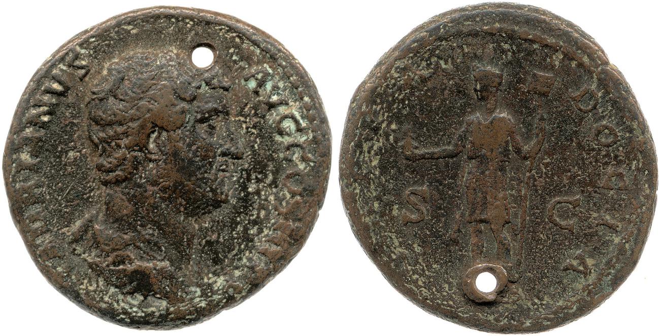 RIC II, Part 3 (second edition) Hadrian 1645, аверс, bm