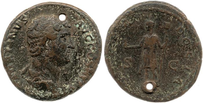 RIC II, Part 3 (second edition) Hadrian 1645, реверс, bm