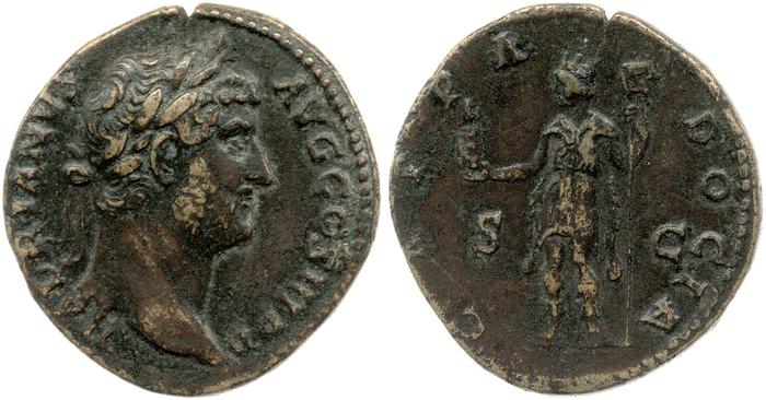 реверс RIC II, Part 3 (second edition) Hadrian 1641