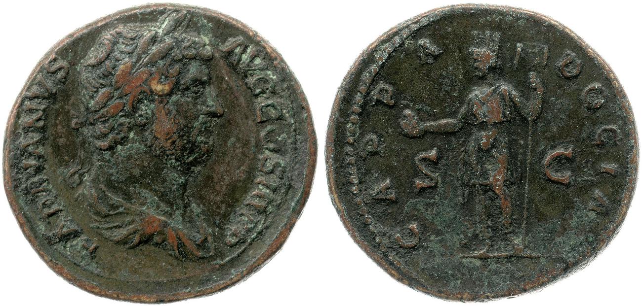 аверс RIC II, Part 3 (second edition) Hadrian 1643
