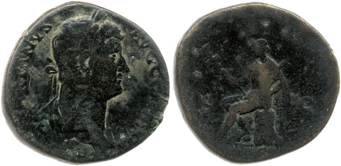RIC II, Part 3 (second edition) Hadrian 1650, реверс, bm