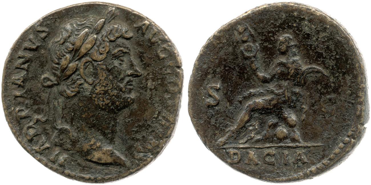 аверс RIC II, Part 3 (second edition) Hadrian 1655