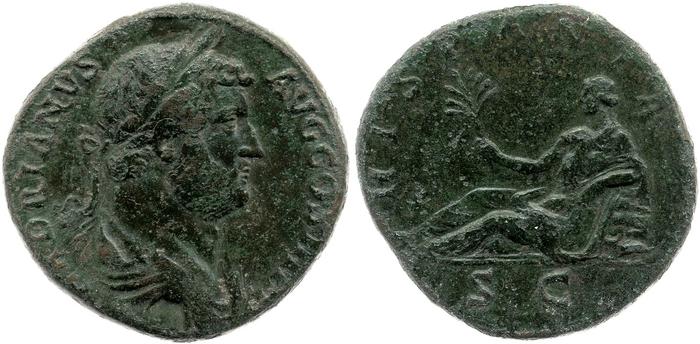 реверс RIC II, Part 3 (second edition) Hadrian 1664
