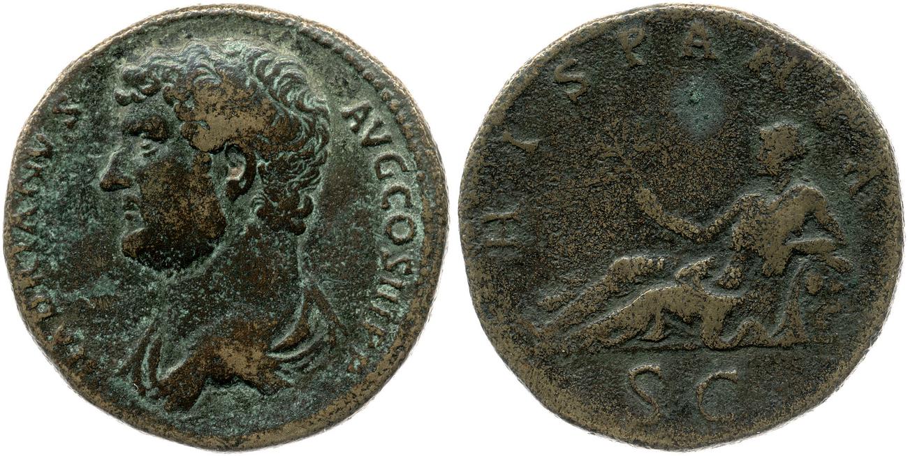 аверс RIC II, Part 3 (second edition) Hadrian 1666