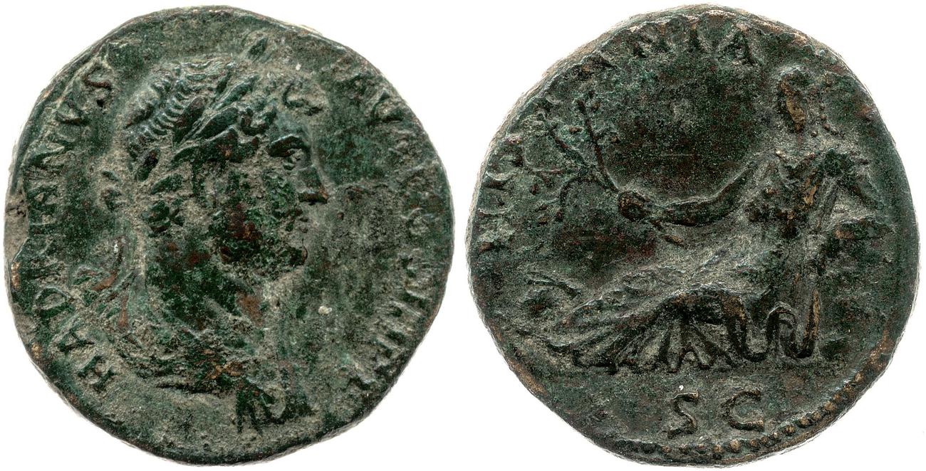 аверс RIC II, Part 3 (second edition) Hadrian 1671