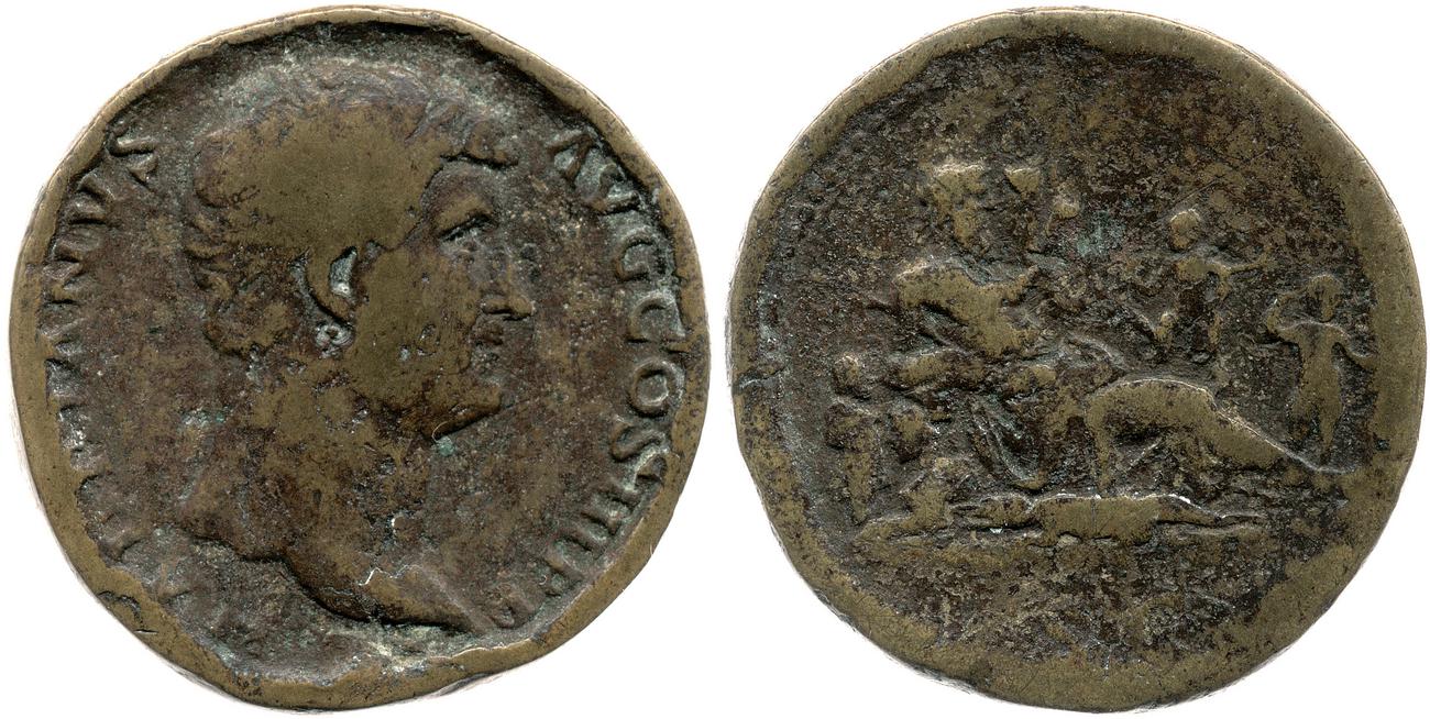 аверс RIC II, Part 3 (second edition) Hadrian 1462