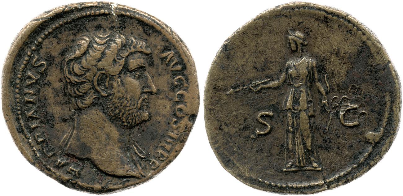 RIC II, Part 3 (second edition) Hadrian 2400, аверс, bm