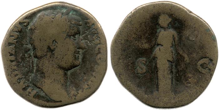 RIC II, Part 3 (second edition) Hadrian 2398, реверс, bm