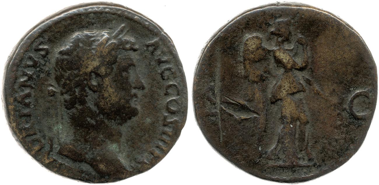 RIC II, Part 3 (second edition) Hadrian 2288, аверс, bm