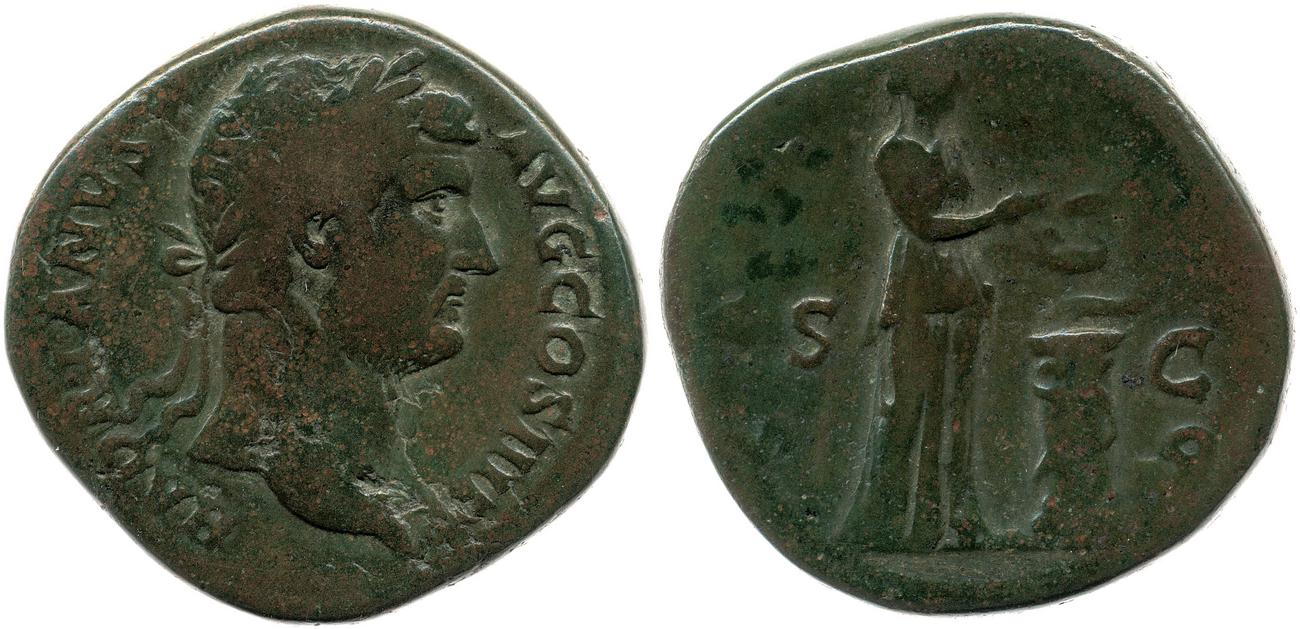 RIC II, Part 3 (second edition) Hadrian 2168, аверс, bm