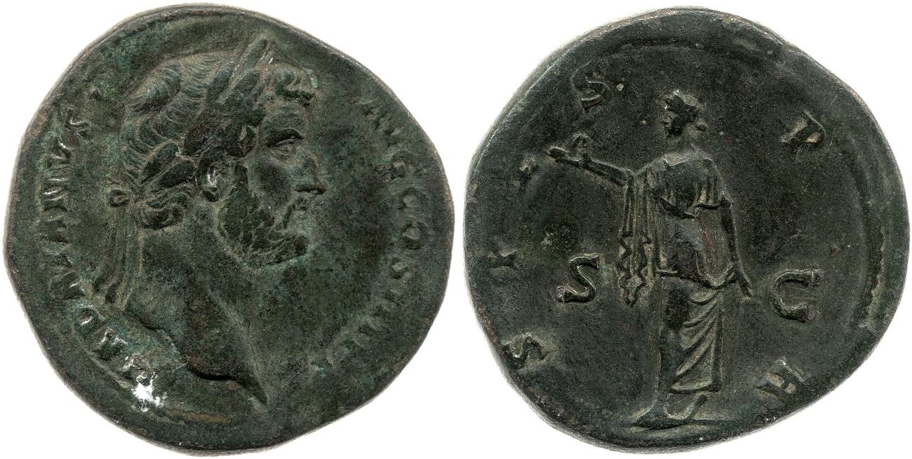 RIC II, Part 3 (second edition) Hadrian 2429, аверс, bm