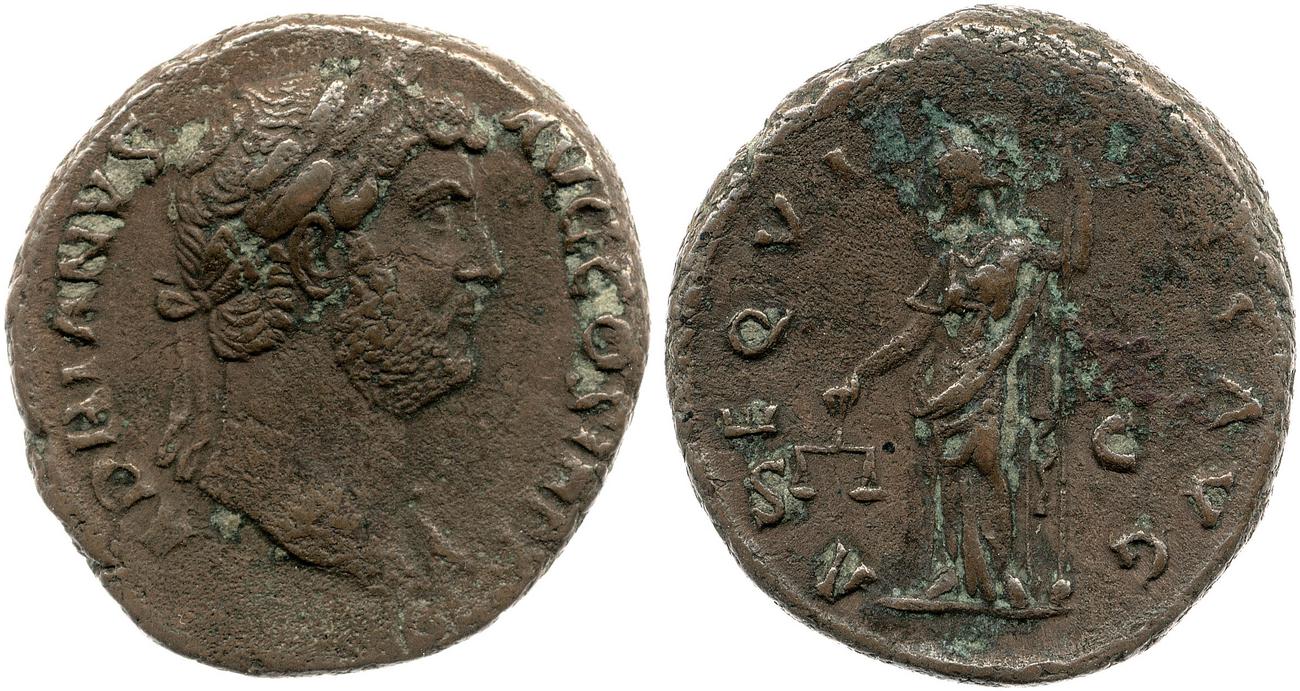 RIC II, Part 3 (second edition) Hadrian 2373, аверс, bm