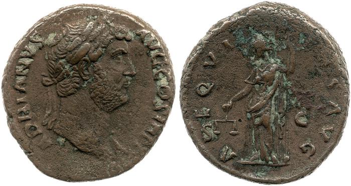 RIC II, Part 3 (second edition) Hadrian 2373, реверс, bm