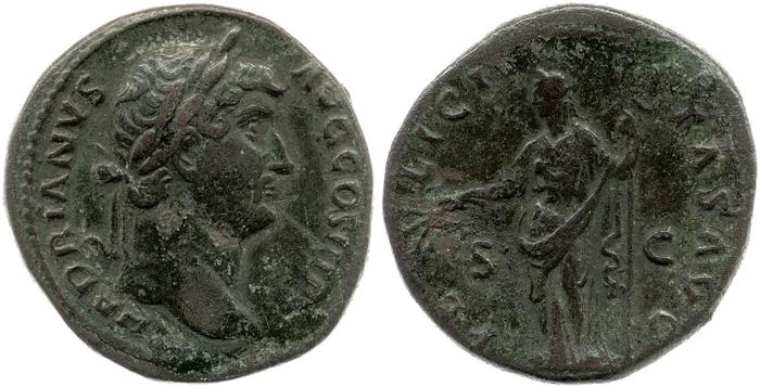 RIC II, Part 3 (second edition) Hadrian 2258, реверс, bm