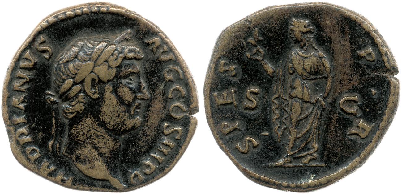 аверс RIC II, Part 3 (second edition) Hadrian 2433