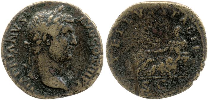 RIC II, Part 3 (second edition) Hadrian 2178, реверс, bm