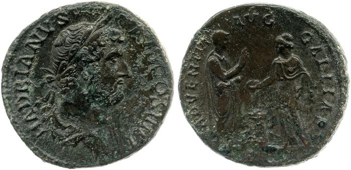 реверс RIC II, Part 3 (second edition) Hadrian 1750