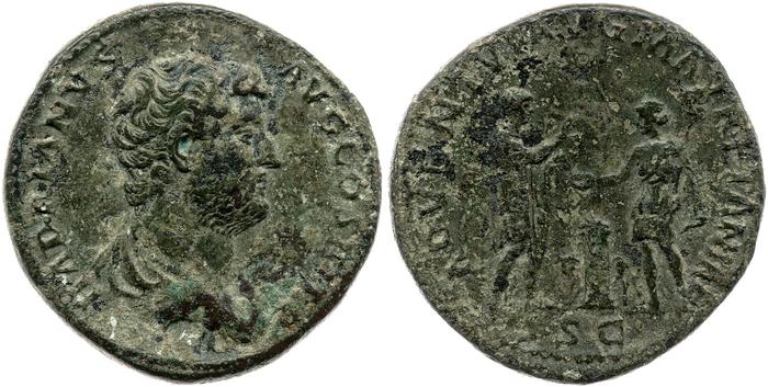 RIC II, Part 3 (second edition) Hadrian 1785, реверс, bm