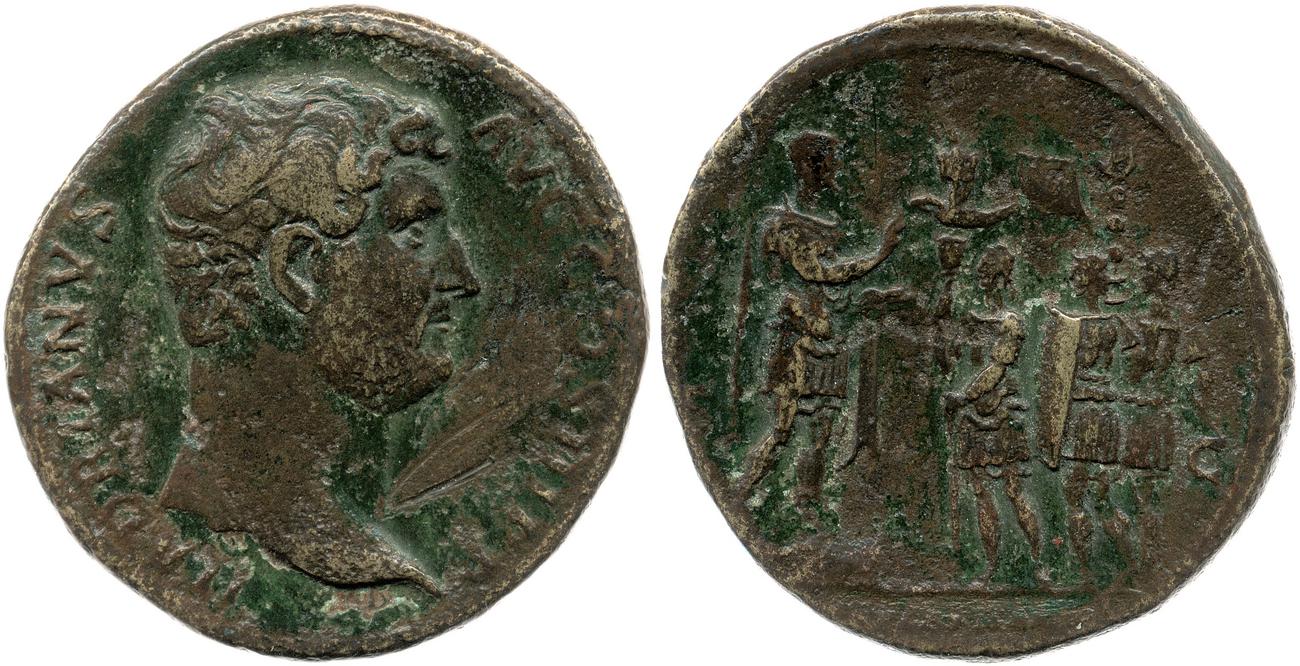 аверс RIC II, Part 3 (second edition) Hadrian 1918