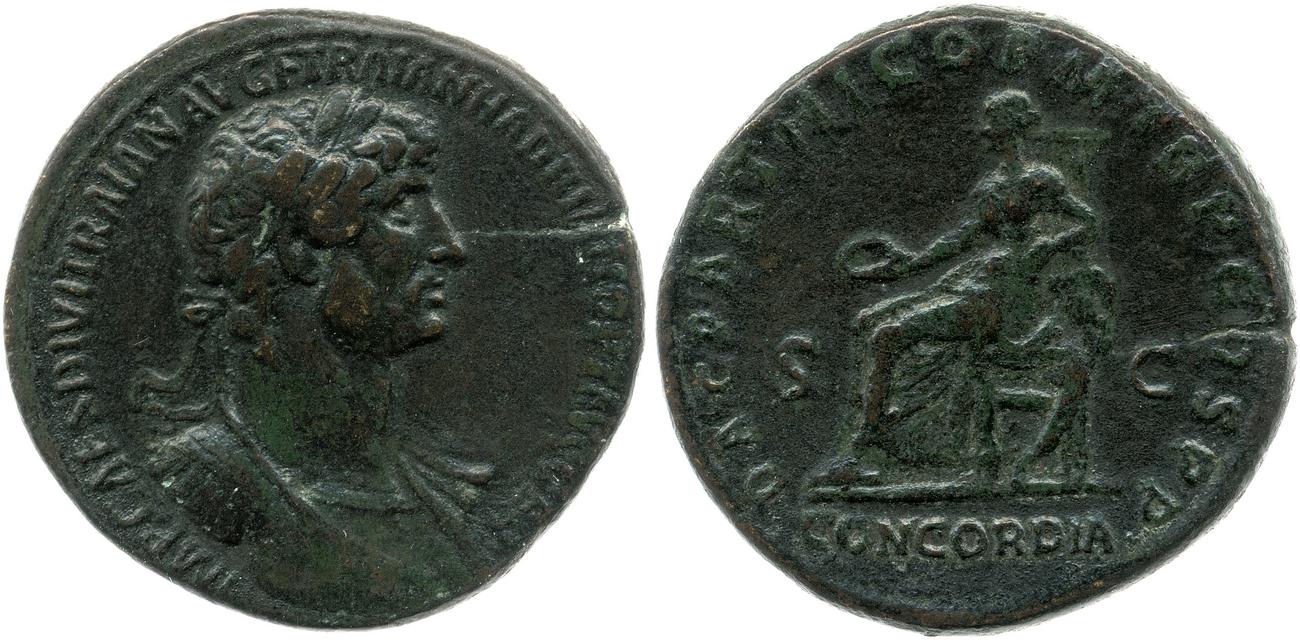 аверс RIC II, Part 3 (second edition) Hadrian 36