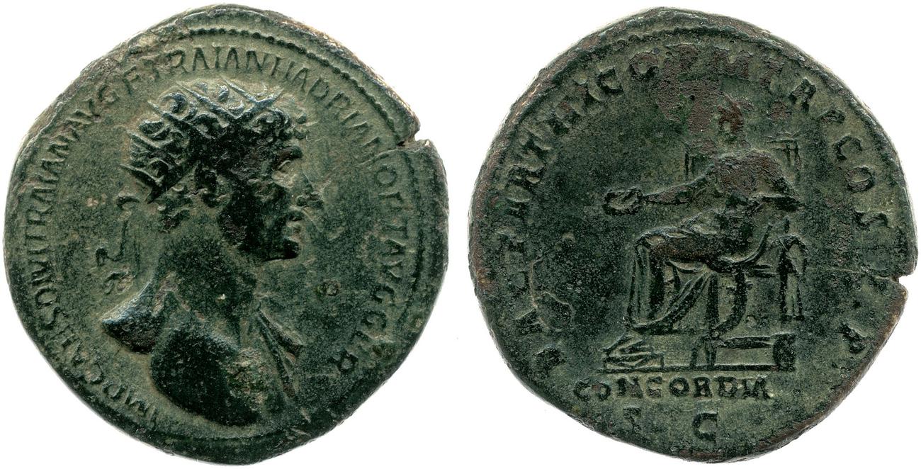 аверс RIC II, Part 3 (second edition) Hadrian 37