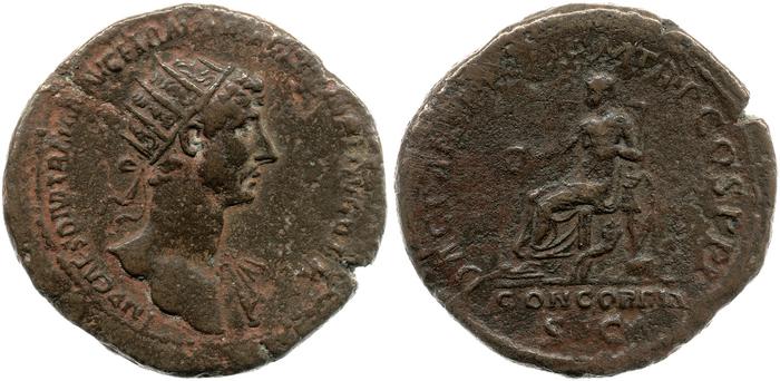 RIC II, Part 3 (second edition) Hadrian 37, реверс, bm