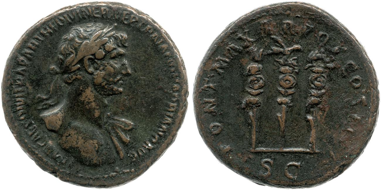 аверс RIC II, Part 3 (second edition) Hadrian 156