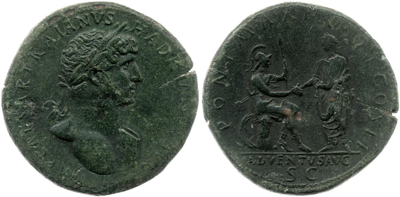 RIC II, Part 3 (second edition) Hadrian 158, аверс, bm