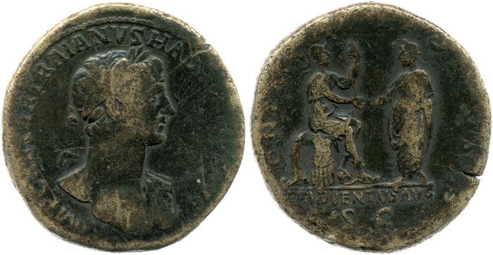 RIC II, Part 3 (second edition) Hadrian 158, реверс, bm