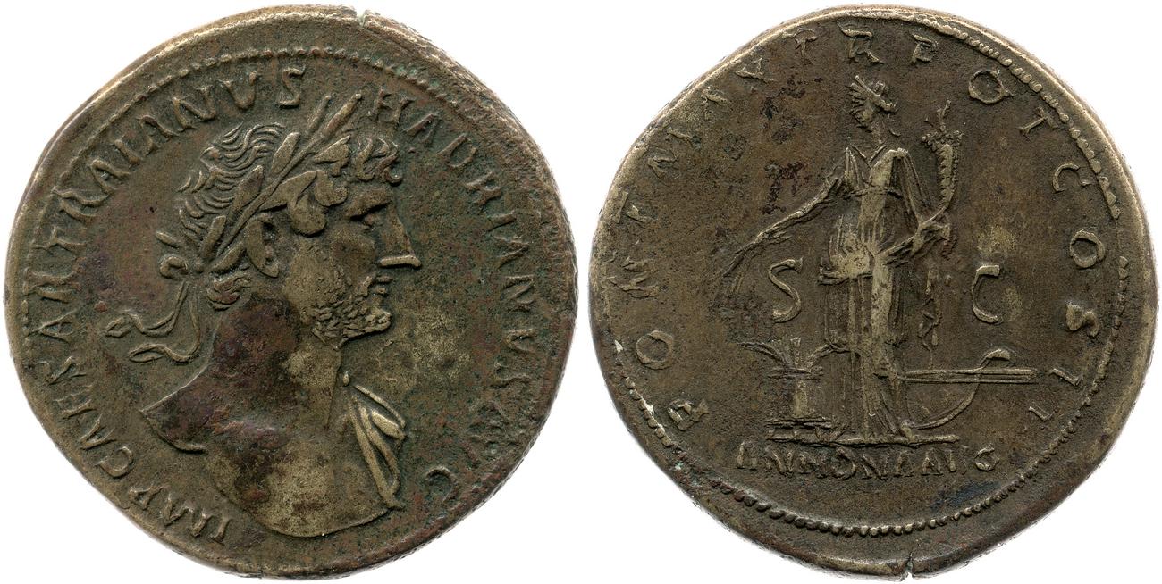 аверс RIC II, Part 3 (second edition) Hadrian 160