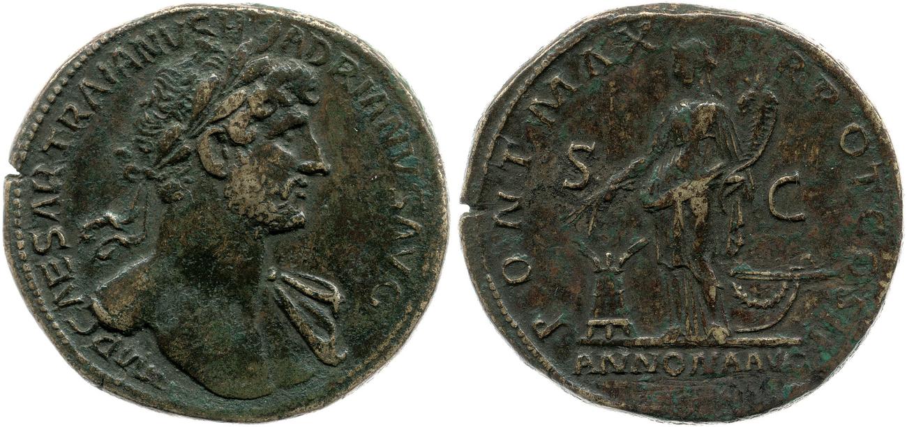 RIC II, Part 3 (second edition) Hadrian 160, аверс, bm
