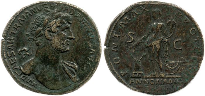 RIC II, Part 3 (second edition) Hadrian 160, реверс, bm