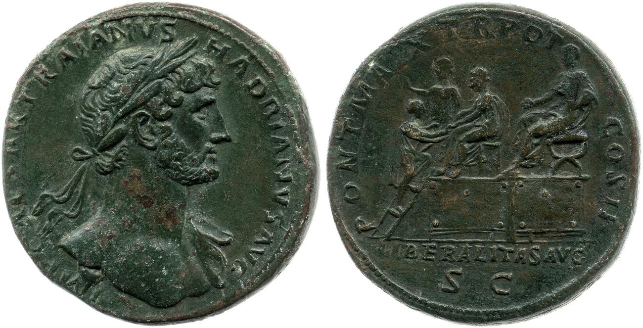 RIC II, Part 3 (second edition) Hadrian 163, аверс, bm