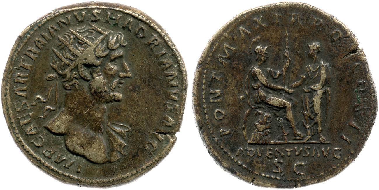 RIC II, Part 3 (second edition) Hadrian 159, аверс, bm